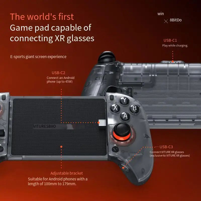 VITURE ذراع تحكم VITURE x 8BitDo - أسود - Image 4