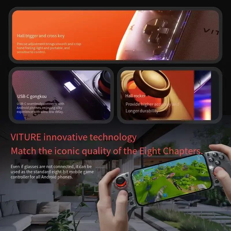 VITURE ذراع تحكم VITURE x 8BitDo - أسود - Image 3