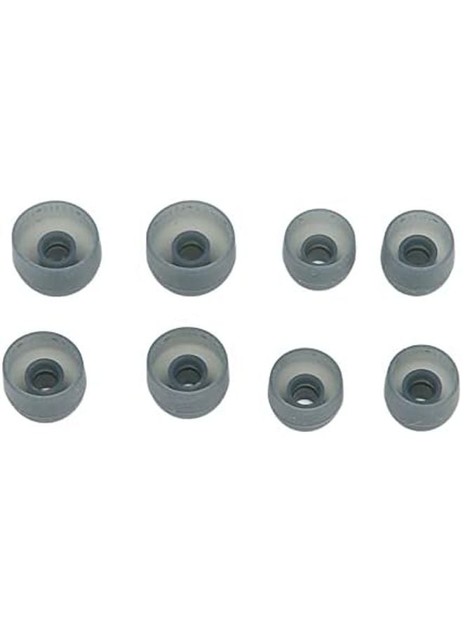 8PCS Black Silicone Eartips For WF 1000XM3 BeatsX SP510 SP900 C600N Noise Reduction Stable Bass - Image 1