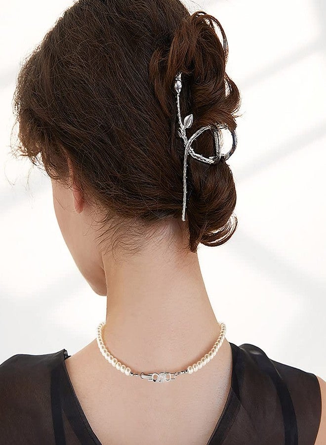 KISSITTY 8pcs Crystal Necklace Clasps and Closures for Women 18K Gold Plated Cubic Zirconia Fold Over Bracelet Extension Clasp Connector Decoration for Jewelry Making - Image 4