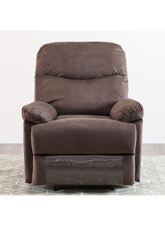 DANUBE HOME V2 Benedict 1 Seater Fabric Recliner Modern Design One Seat Relaxing Chair Living Room Furniture 86x99x99cm Chocolate  - Image 2