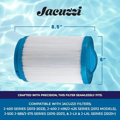 Jacuzzi ProClarity 40 Sq Ft Washable Pleated Cartridge, Replacement Spa Filter 6473-157J, Fits J-400 & J-500 Series Hot Tubs, Dual-Stage Filtration for Clear Water, Easy Installation & Maintenance - Image 3