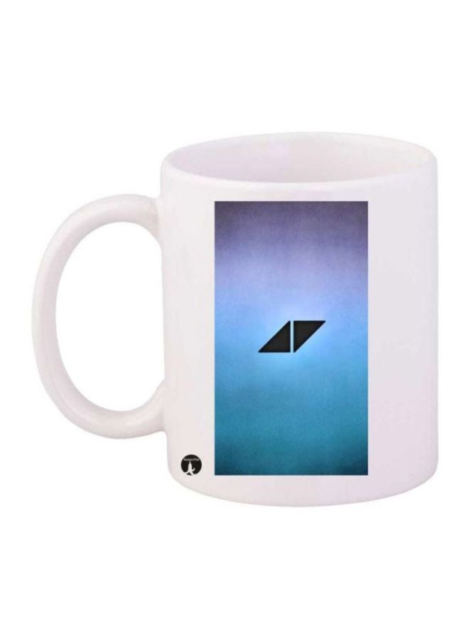 RYN Avicii Printed Coffee Mug White/Blue/Black