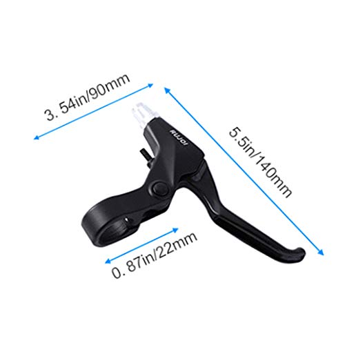 RUJOI Bike Brake Lever Set, 1 Pair Aluminum Alloy Levers with 2 Sets Brake Cable & Housing, Fits 22.2 mm (7/8") Handlebars, for MTB/Road/Folding Bikes. - Image 4