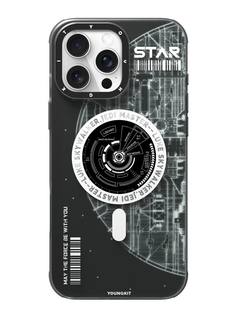 YOUNG KIT Youngkit Journey Beyond the Stars: Galaxy Dream Series MagSafe-Compatible Protective Case for iPhone 16 Pro – Advanced Shock Absorption & Vibrant, Scratch-Resistant Design  - Image 1