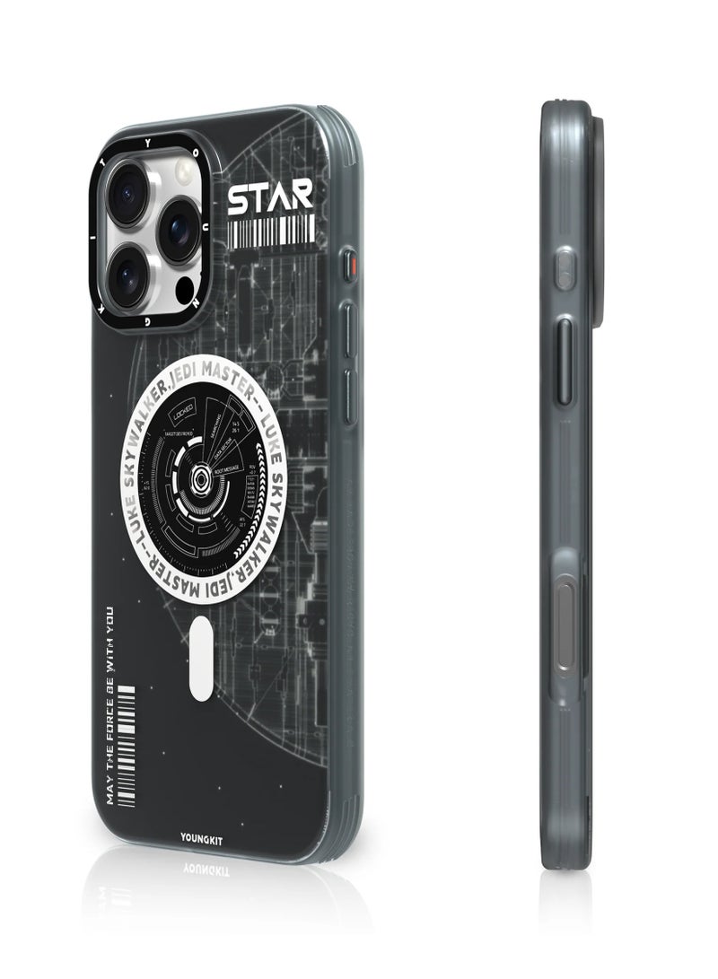 YOUNG KIT Youngkit Journey Beyond the Stars: Galaxy Dream Series MagSafe-Compatible Protective Case for iPhone 16 Pro – Advanced Shock Absorption & Vibrant, Scratch-Resistant Design  - Image 2