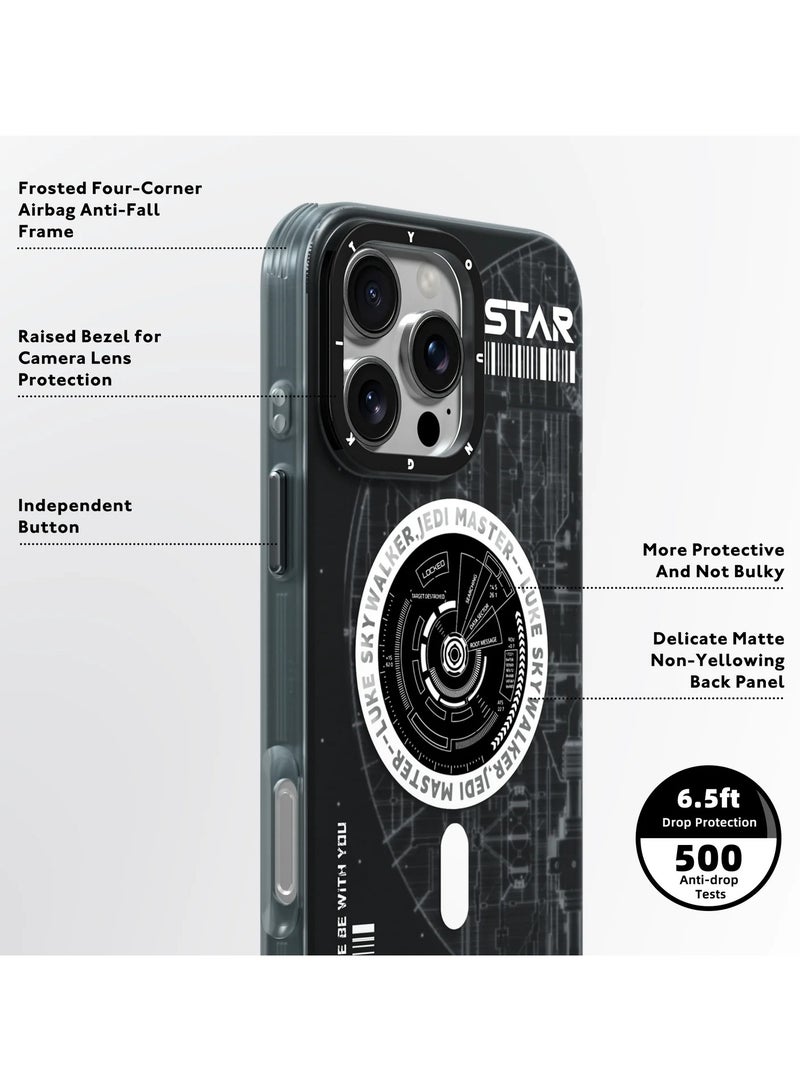 YOUNG KIT Youngkit Journey Beyond the Stars: Galaxy Dream Series MagSafe-Compatible Protective Case for iPhone 16 Pro – Advanced Shock Absorption & Vibrant, Scratch-Resistant Design  - Image 3