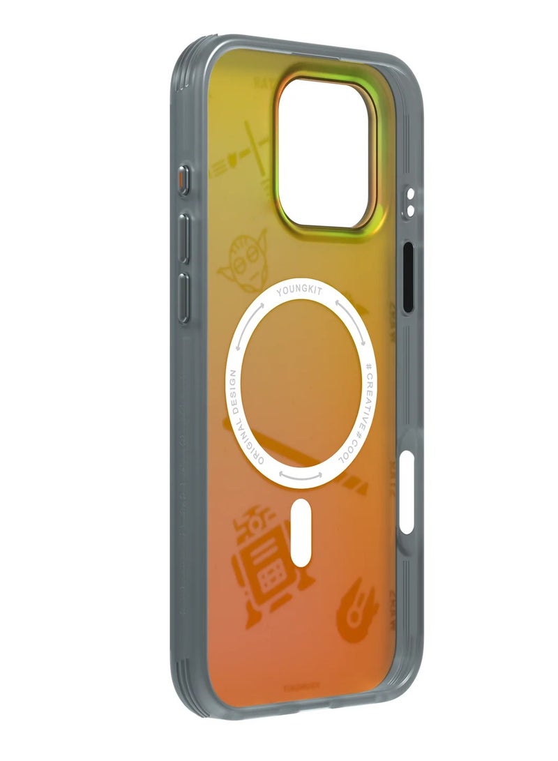 YOUNG KIT Youngkit Journey Beyond the Stars: Galaxy Dream Series MagSafe-Compatible Protective Case for iPhone 16 Pro – Advanced Shock Absorption & Vibrant, Scratch-Resistant Design  - Image 4