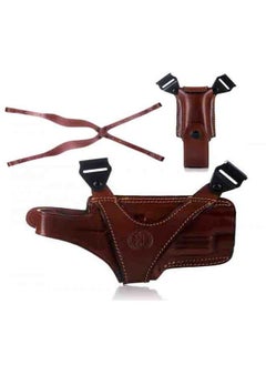 Premium Brown Horizontal Leather Shoulder Holster Glock 43x Leather Store Holster
