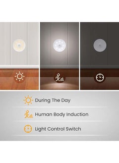 SKY-TOUCH 6Pcs Led Night Light : Motion Sensor Light Intelligent Body Induction Lamp USB Rechargeable Wireless Cabinet Light 2 Color Mode for Stair Bedroom LivingRoom Bathroom Kitchen Garage Wardrobe  - Image 3