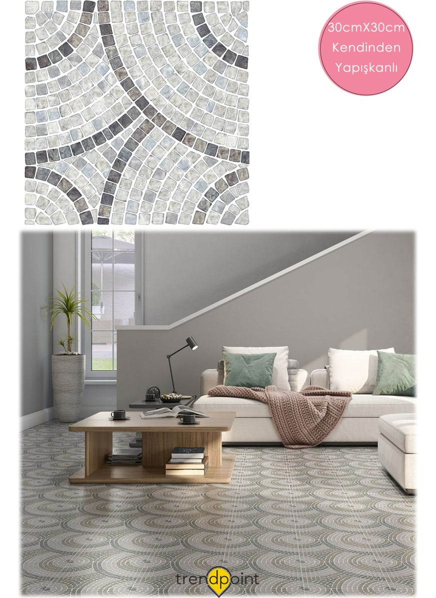 Trendpoint أرضية وجدران ليفت تغطية ذاتية اللصق 30CM×30CM سيراميك مطبخ حمام مدخل  - Image 1