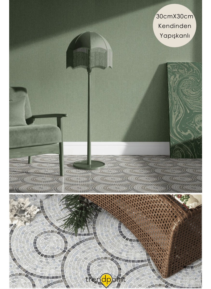 Trendpoint أرضية وجدران ليفت تغطية ذاتية اللصق 30CM×30CM سيراميك مطبخ حمام مدخل  - Image 3