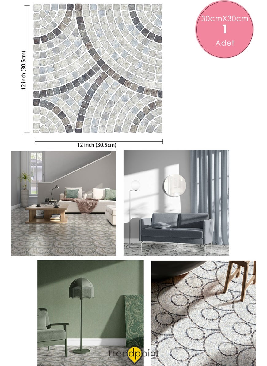 Trendpoint أرضية وجدران ليفت تغطية ذاتية اللصق 30CM×30CM سيراميك مطبخ حمام مدخل  - Image 5