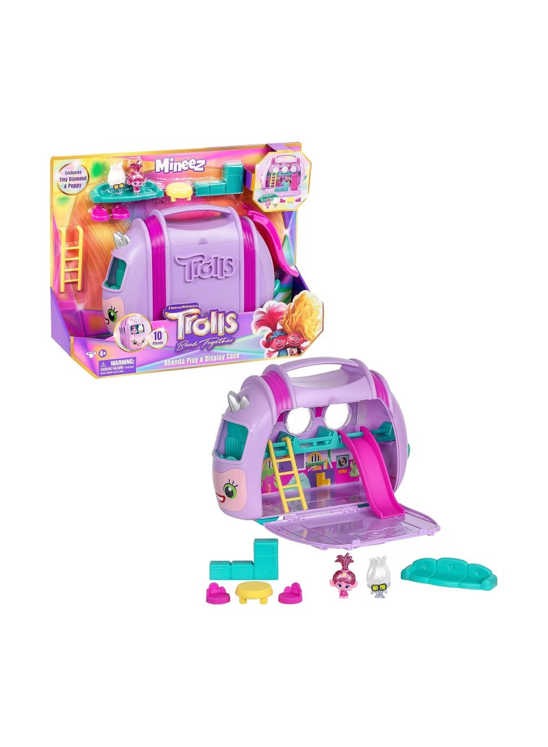 Trolls DREAMWORKS TROLLS Band Together Mineez 10 pc Rhonda Play & Display Case