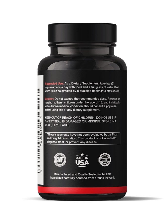 Natgrown Black Maca Root + Panax Ginseng Powder Capsules 1500 mg with Black Peruvian Maca Root & Korean Panax Ginseng Supplement for Men and Women - Vegan Pills (120 Count) - Image 3