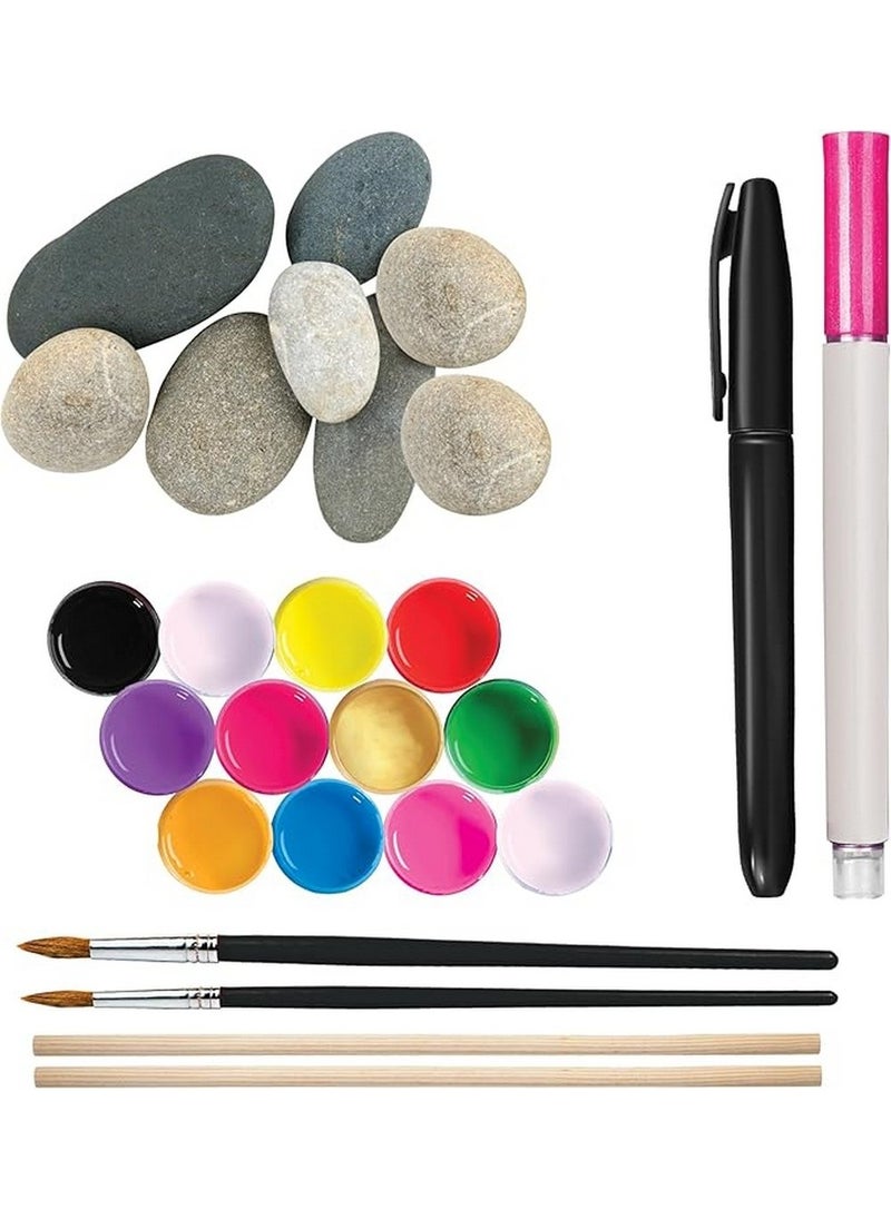Hinkler Ultimate Rock Art Painting Kit – DIY Craft Set for Kids with Rocks, Paints, Brushes, and Creative Art Tools for Rock Painting, Custom Designs, & Décor - Image 5