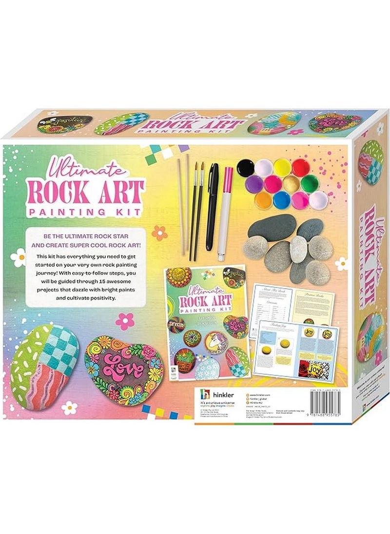 Hinkler Ultimate Rock Art Painting Kit – DIY Craft Set for Kids with Rocks, Paints, Brushes, and Creative Art Tools for Rock Painting, Custom Designs, & Décor - Image 3
