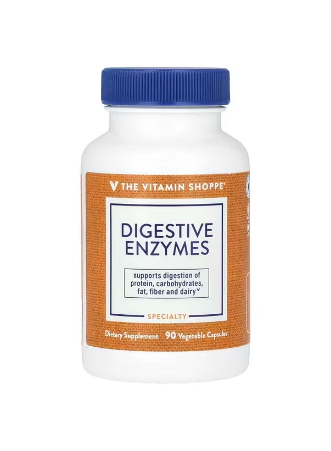 The Vitamin Shoppe, Digestive Enzymes, 90 Vegetable Capsules