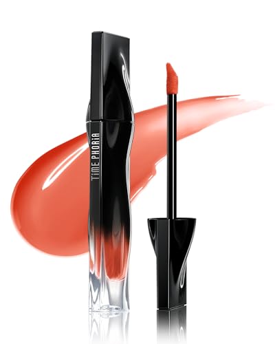 TIMEPHORIA Stellar Dust Lip Stain 02 Solaris, Transfer-Proof &Smudge-Proof Lip Gloss, Vibrant Orange Tinted Glossy Finish, High-Pigment Vibrant, Hydrating Lightweight Long-Lasting Lip Makeup for Women - Image 1