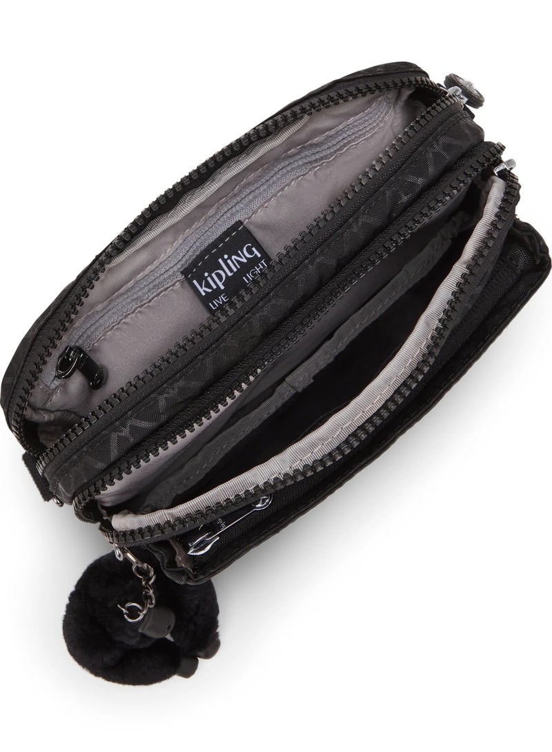 kipling حقيبة أبانو متعددة التوقيع الصغيرة القابلة للتحويل إلى حقيبة خصر مع حزام كتف قابل للإزالة - Image 3