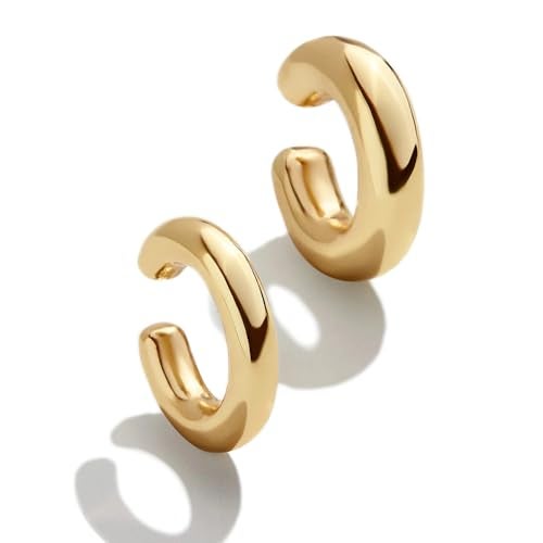 Obidos Cuff Earrings for Women 14K Gold Plated Ear Cuffs for Non Pierced Ears Cartilage Earrings - Image 2