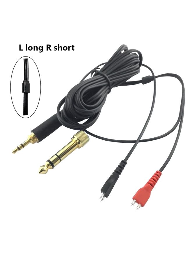 BURAQ For Sennheiser HD25 / HD560 / HD540 / HD480 / HD430 / HD250 Headset Audio Cable(Left Long Right Short)  - Image 2