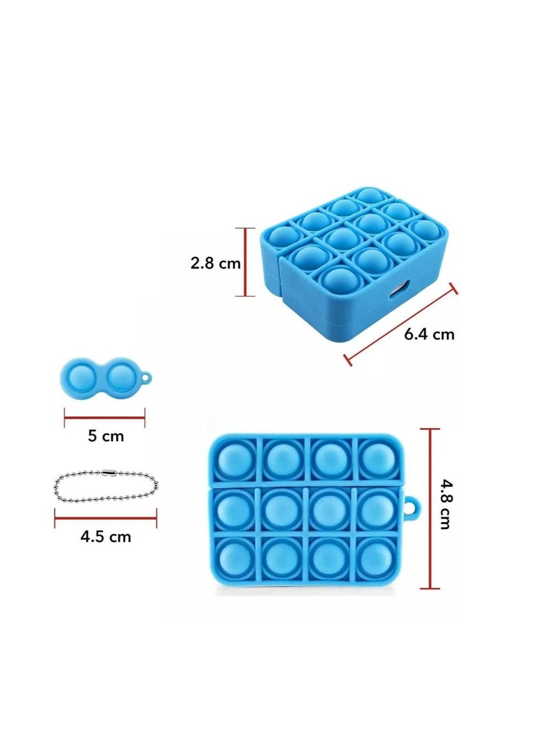 Generic - 3D Stress Relieve Fidget Toys Earphone Cover For Air Pods Case Pro Blue - Image 1