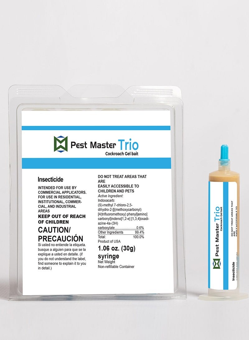 بست ماستر طُعم جل الصراصير ثلاثي المفعول من شركة Pest Master، فعال وسريع المفعول للقضاء على الصراصير