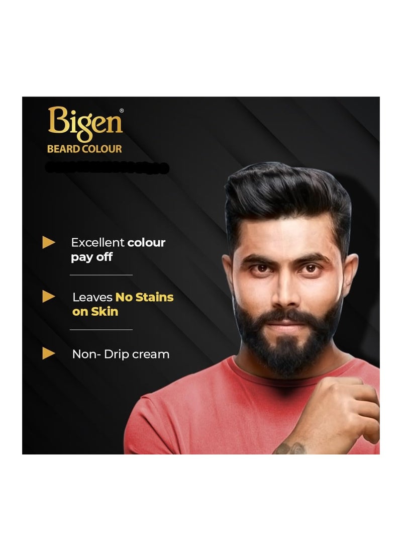 Bigen Bigen Men's Beard Colour | No Ammonia Formula with Aloe Extract & Olive Oil - 102 Brown Black  - Image 2