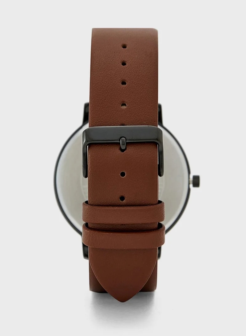 CASIO Classic Leather Strap Analog Watch