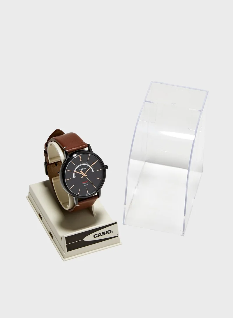 CASIO Classic Leather Strap Analog Watch