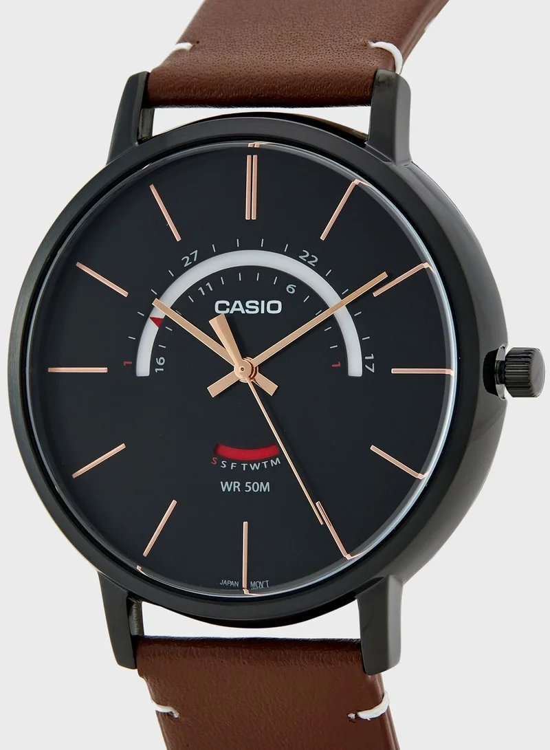 CASIO Classic Leather Strap Analog Watch