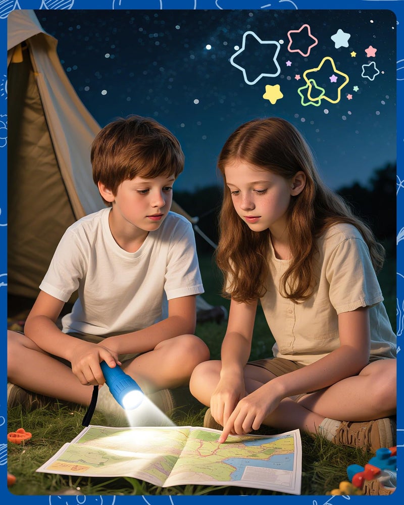 EverBrite 16-Pack Mini LED Flashlight Set - Assorted 4 Colors, 48 AAA Batteries Included, for Hurricane Supplies Party Favors, Kids Gift, Camping, Hiking etc - Image 3