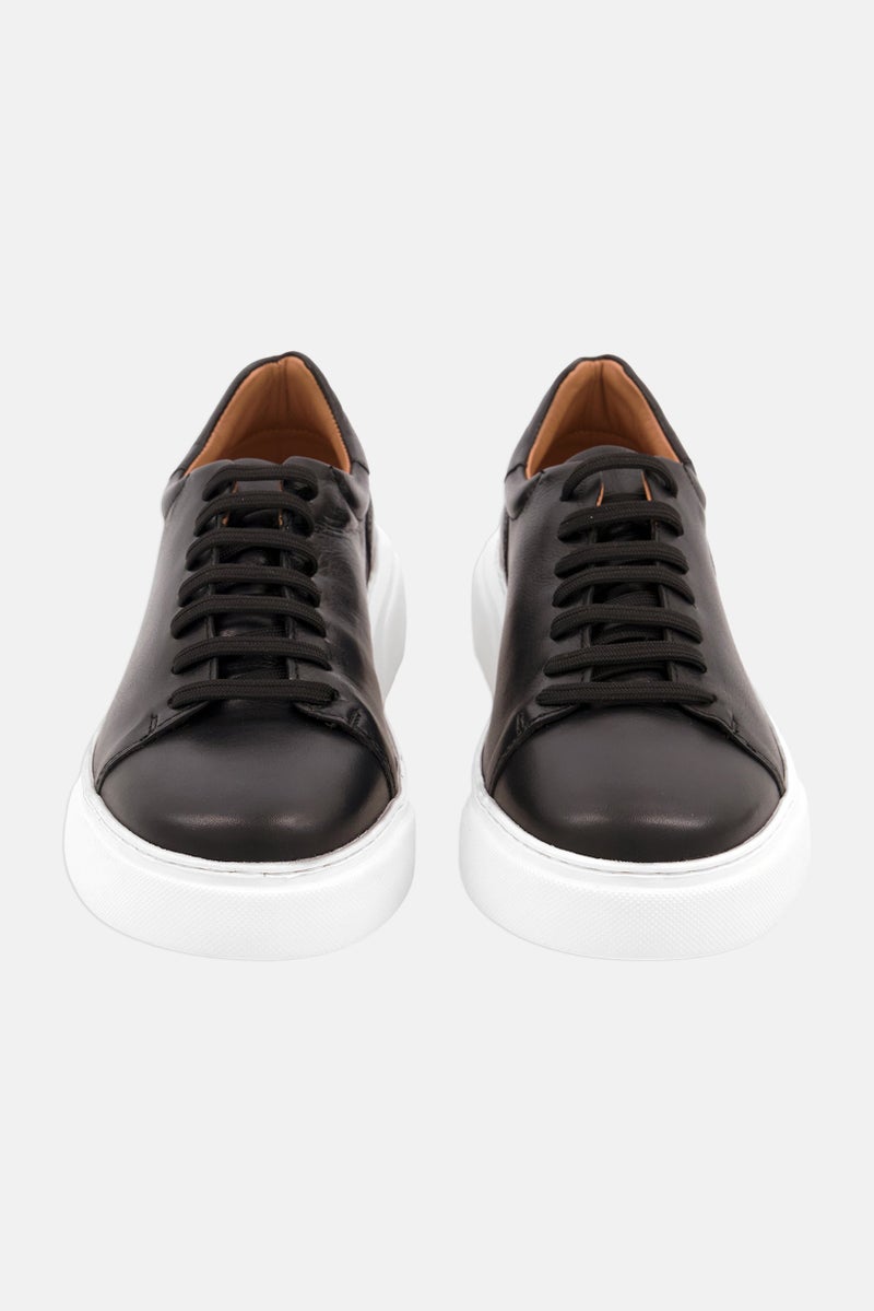 Algspar Men Lace Up Casual Shoes, Black - Image 3