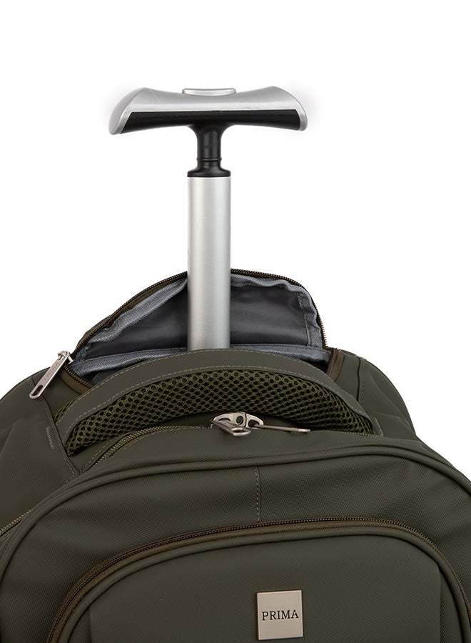 بريما حقيبة مدرسية للطلاب بعجلات 20 إنش قابلة للطي مع 4 عجلات دوّارة ومقبض قوي للحمل السلس، مناسبة كحقيبة يد داخل الطائرة، تنظيم داخلي واسع وخفيفة الوزن - Image 2