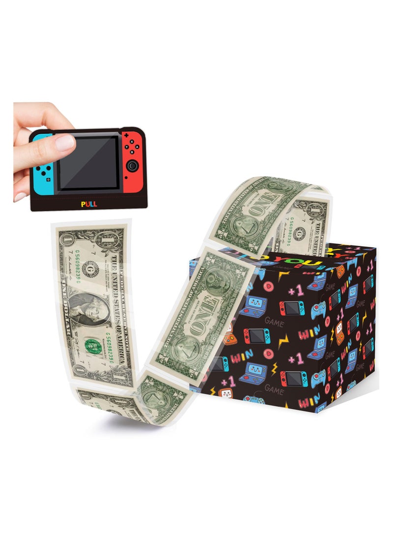 SYOSI Birthday Money Box, Pull Money Box for Cash Gift Money Pull Box for Cash Gift Happy Birthday Card and 35Pcs Transparent Bags - Fun Ways to Give Cash as A Gift, for Boys Girls Best Friend Kids  - Image 1