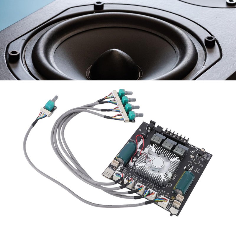 2 1 Channel Amplifier Board With Bass Treble Control TDA7498E Chip For DIY Home Audio - Image 3