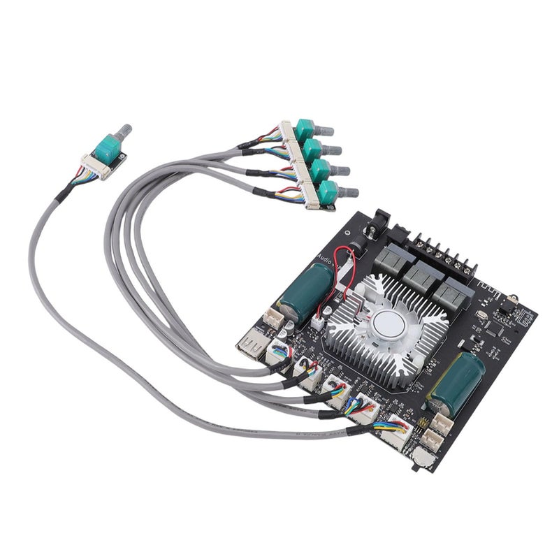 2 1 Channel Amplifier Board With Bass Treble Control TDA7498E Chip For DIY Home Audio - Image 4