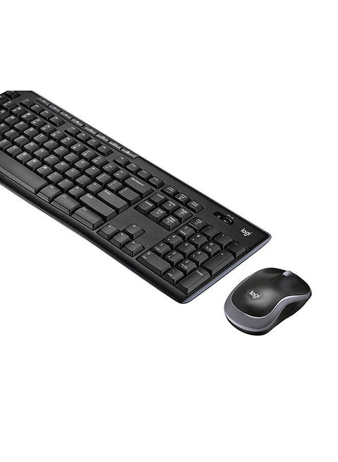 Logitech MK270 Wireless Combo Keyboard and Mouse, English Arabic Layout, Long Battery Life, 1000 DPI Resolution, Multimedia Keys, Compact Design Black - Image 3
