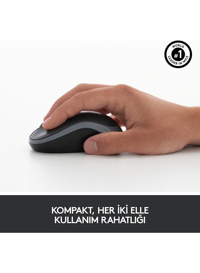 Logitech MK270 Wireless Combo Keyboard and Mouse, English Arabic Layout, Long Battery Life, 1000 DPI Resolution, Multimedia Keys, Compact Design Black - Image 4
