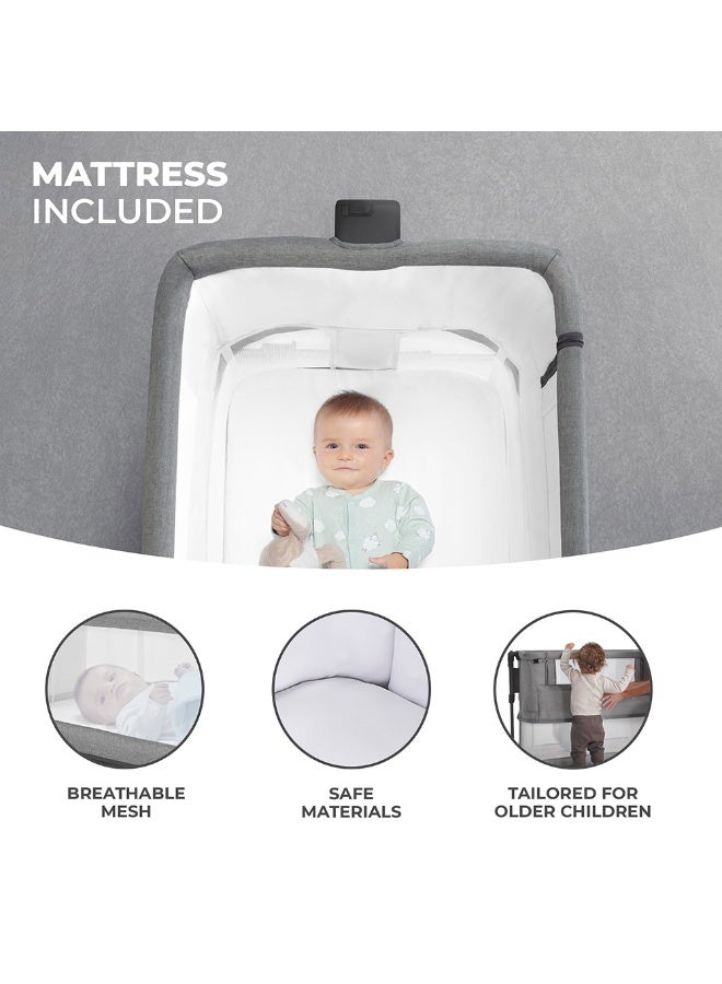 Kinderkraft NESTE GROW 3-in-1 Co-Sleeper Cot - Beige - Image 3