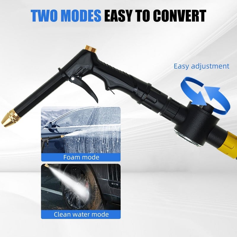 BLYPHOO High Pressure Car Washer Gun: Portable Watering Hose Nozzle Water Gun, Upgraded Garden Hose Nozzle, Heavy Duty Metal Car Washer, for Home Garden Cleaning - Image 2