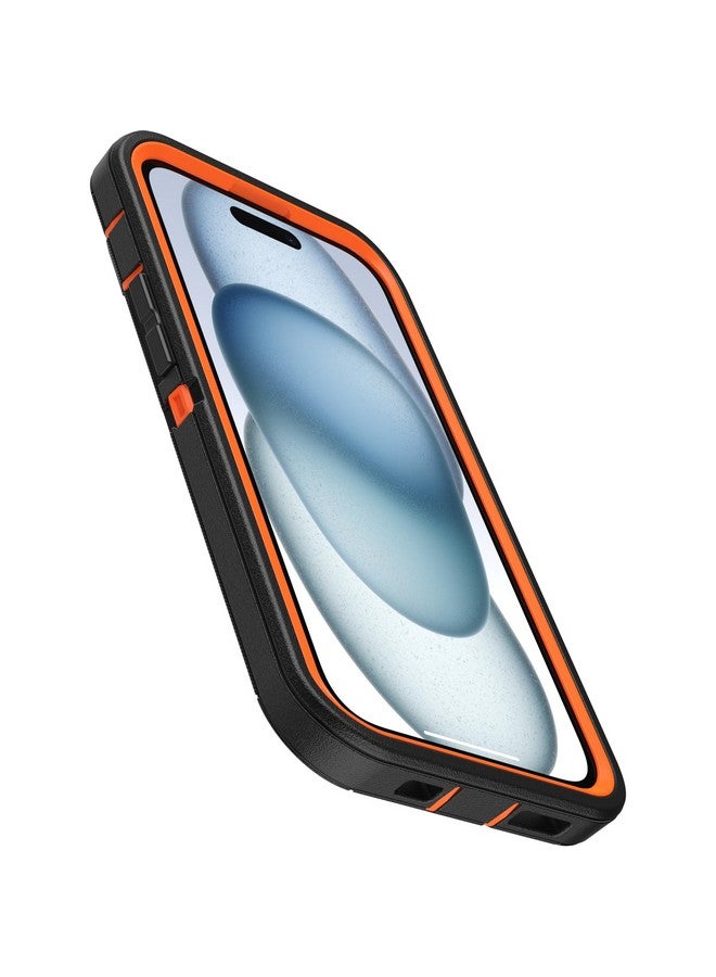 Otterbox OtterBox iPhone 15, iPhone 14, and iPhone 13 Defender Series Case - Realtree Edge (Blaze Orange/Black/RT Edge), Rugged & Durable, with Port Protection, Includes Holster Clip Kickstand  - Image 3