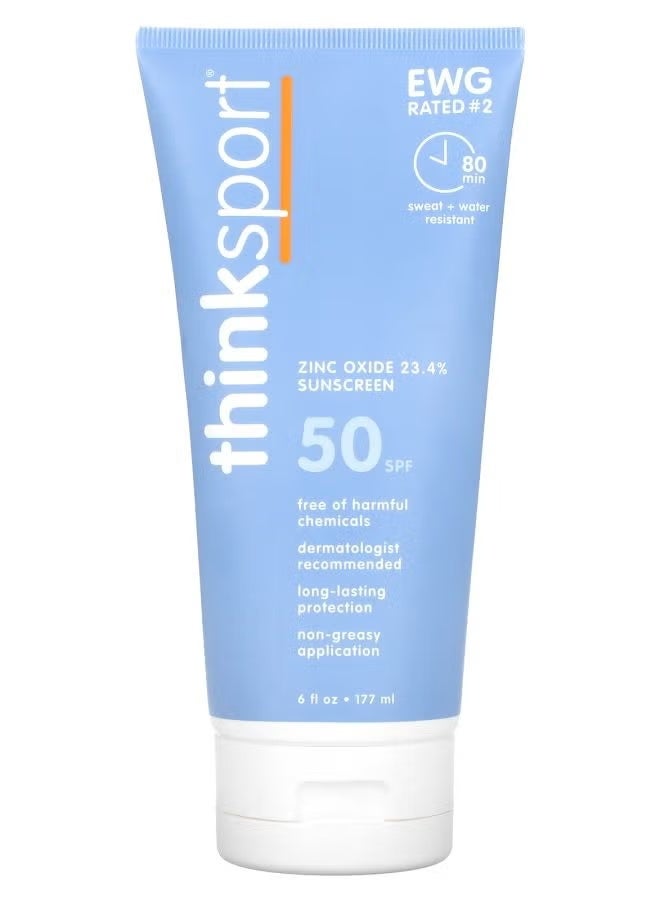 think! Think Sport Sunscreen, SPF 50, 6 fl oz (177 ml)