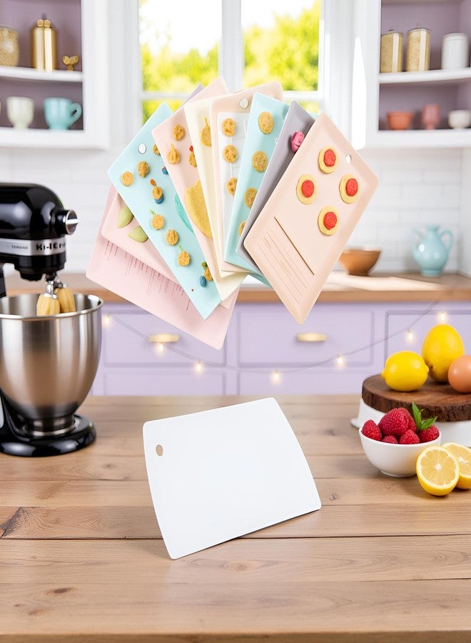 Labriciyon 1Pc White Plastic Dough Scraper Cream Smooth Cake Flour Spatula Cutter Baking Pastry Tool Plastic Dough Scraper Tool,Essential for Baking and Cooking Spatulas Kitchen and Dining,Cooking Utensils - Image 4