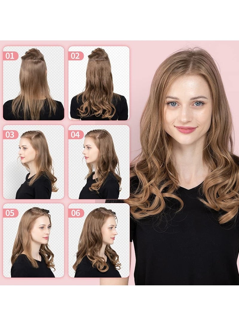 Estelle Clip in Hair Extensions for Women, Synthetic Long Straight ,bodywave ,curly Hairpieces Thick Clip in Hair Extensions with Invisible Clips for lady ,girl (COLOR 2/30, 3PCS) - Image 5