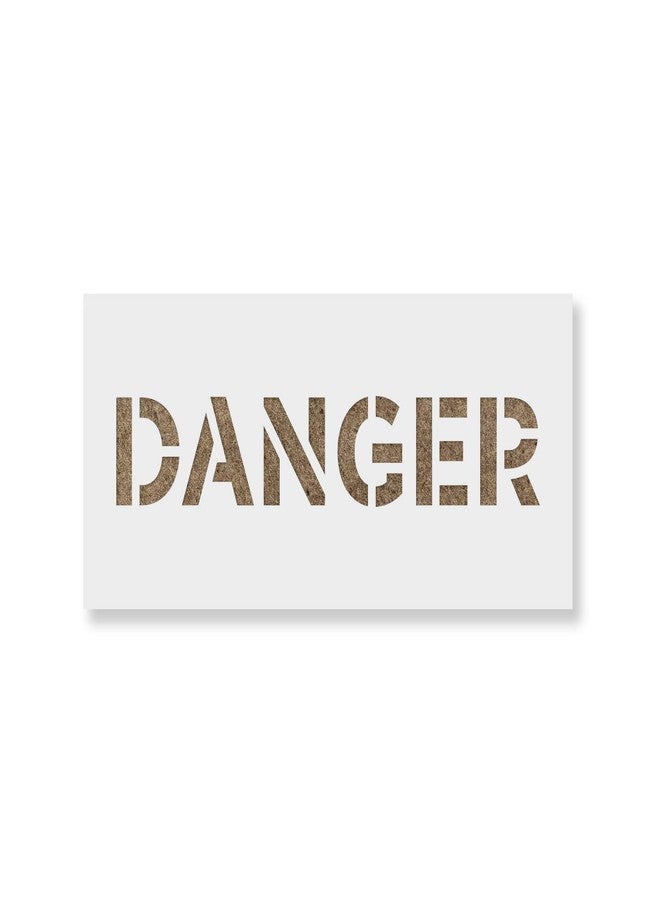 Stencil Revolution Danger Sign Stencil - Accurate Industrial Floor Markings with Specialized Stencils, Stencils for Canvas - Image 1