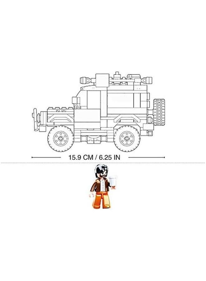 Sluban Model Bricks Series Yellow Jeep Building Blocks With Mini Figures For Children 12 Years And Over 288 Pcs  - Image 3