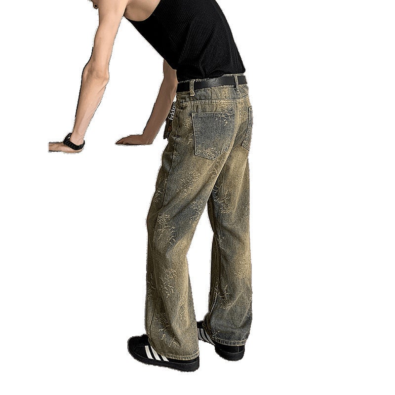 Unisex Classic Denim Jeans Loose Fit Daily Outdoor Wear - Image 5