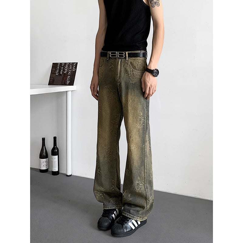 Unisex Classic Denim Jeans Loose Fit Daily Outdoor Wear - Image 3